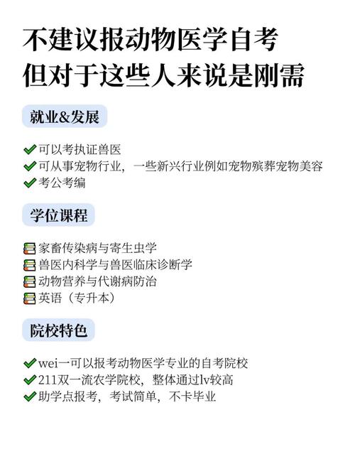 自考兽医本科怎么考