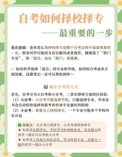 自考生如何选取学校?
