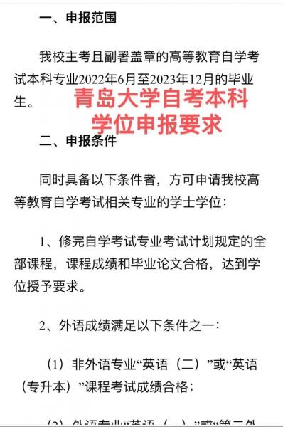 青岛大学自考