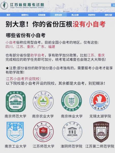 南京自考大学有哪些
