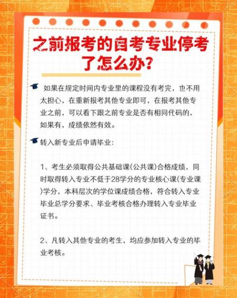 自考在考中的专业停考了怎么办