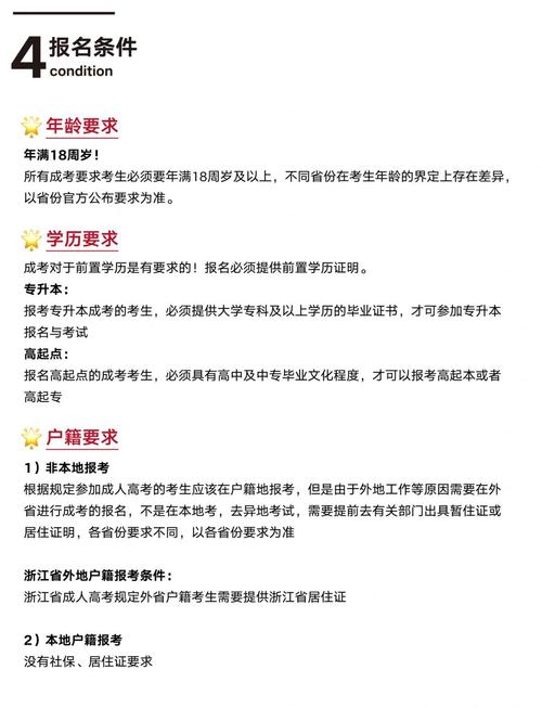 自考本科什么条件