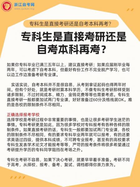 自考专科可以考研究生吗