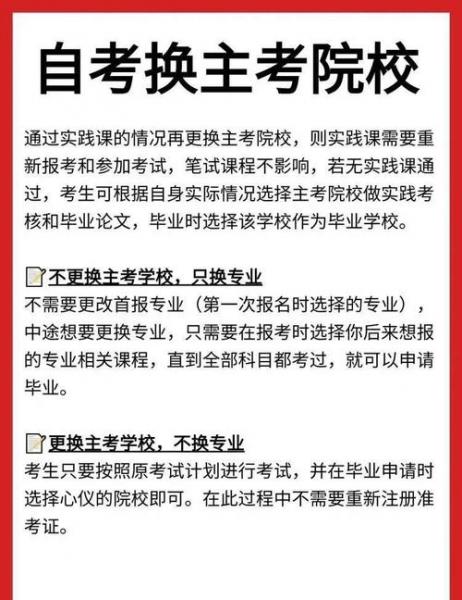 自考如何更改专业