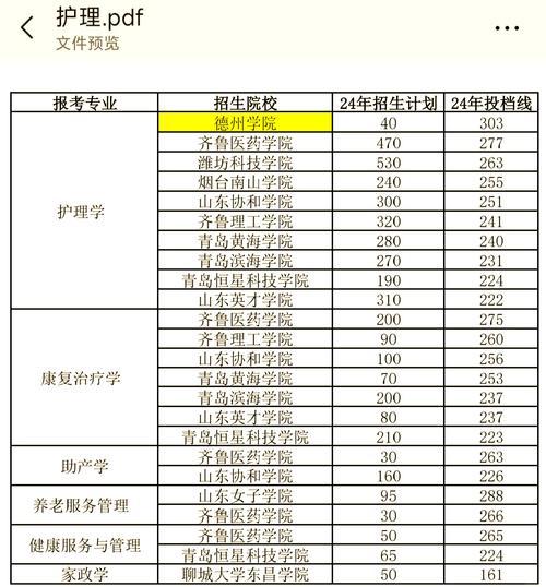 山东自考本科护理有哪些学校