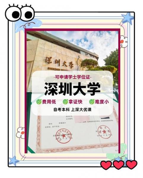 你朋友在深圳大学自考学费是多少