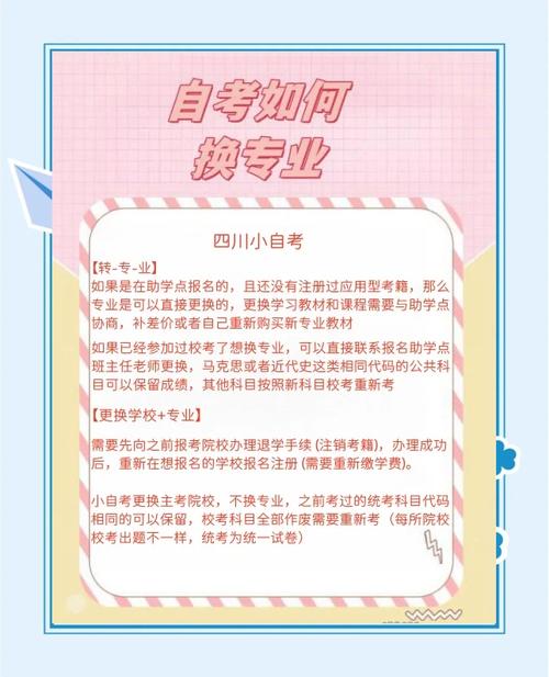 自考专升考上之后想换专业怎么办