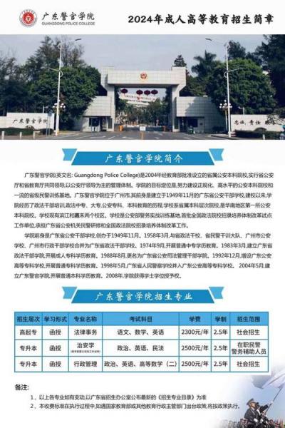 广东警官学院真的有自考本科吗?