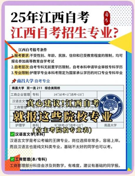 江西省自考本科哪个学校好